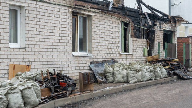 Professional Fire Damage Removal technician working in Jordan, MN